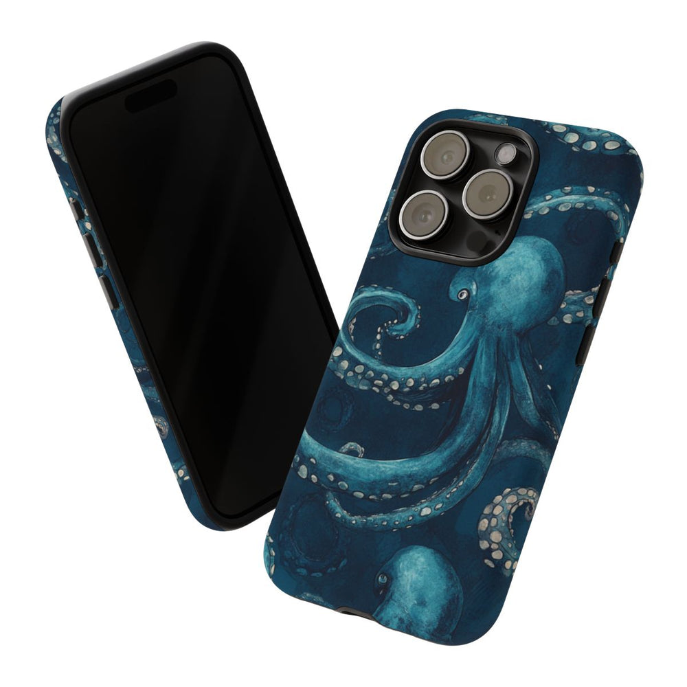 Blauw Octopus Tentakelpatroon
