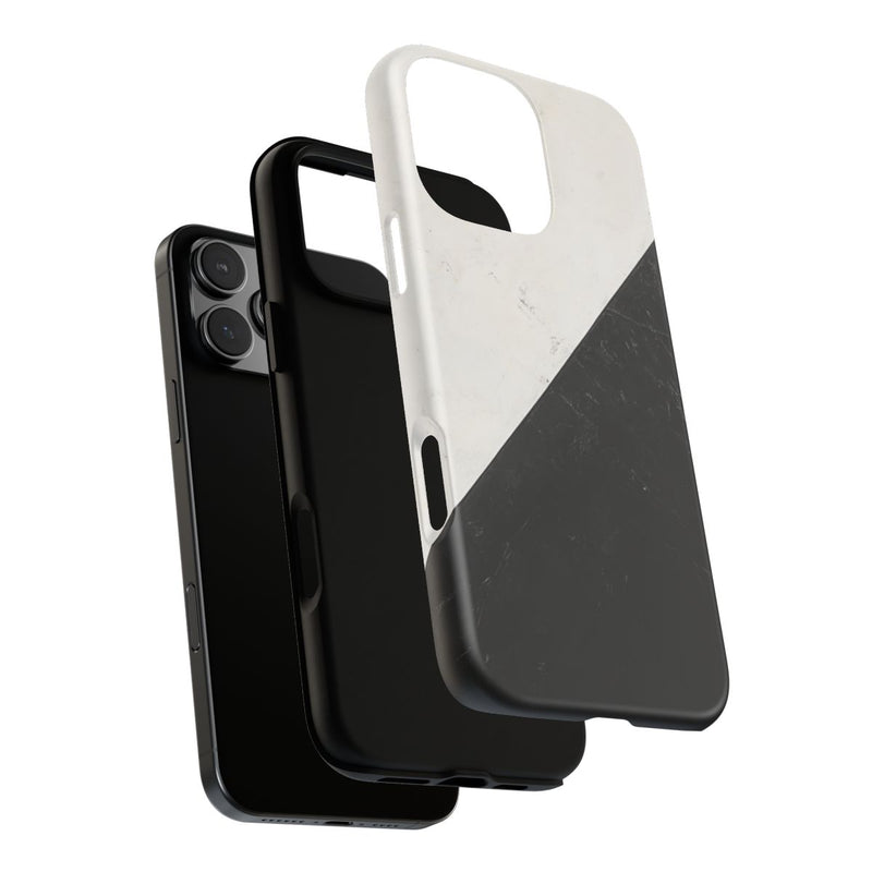 Zwart-Wit Driehoek Vlag Ontwerp