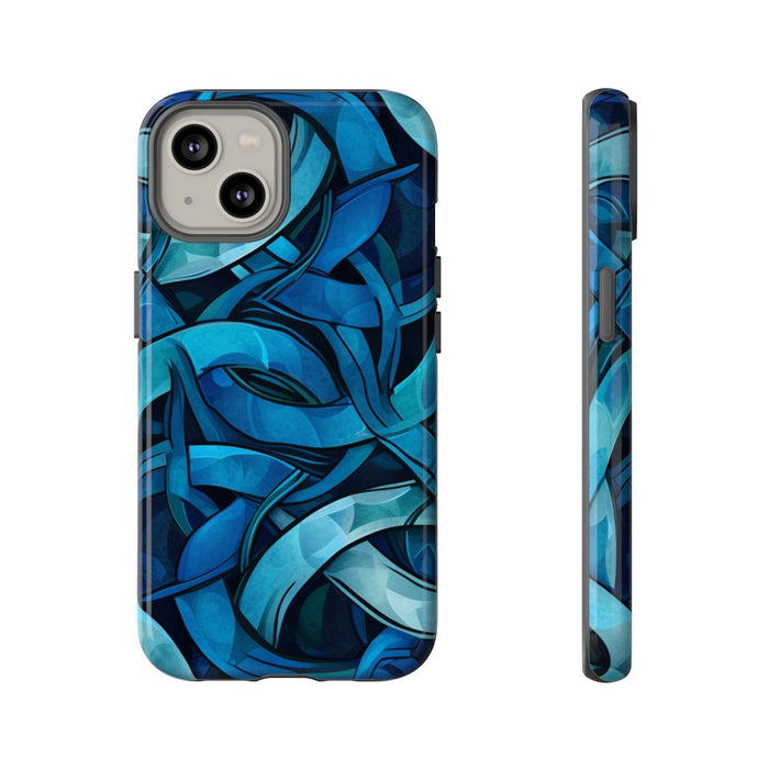 Blauw Keltisch Knoopmotief