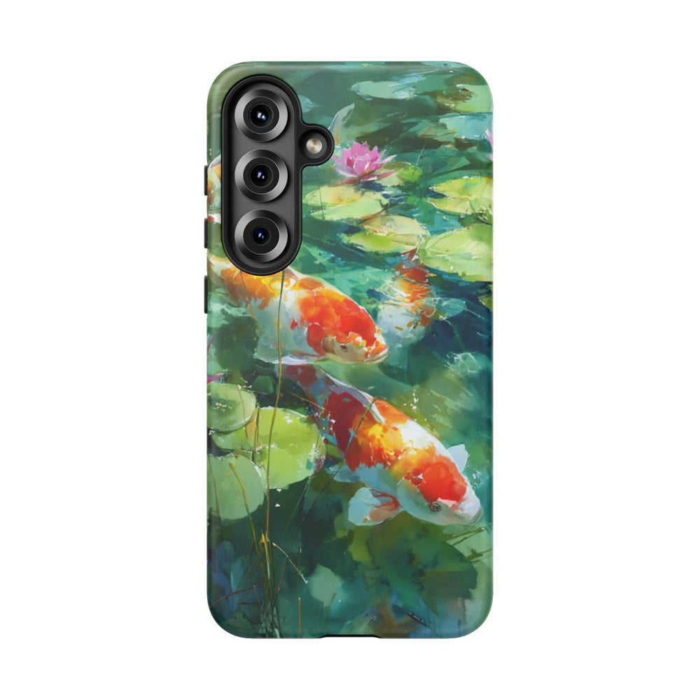 Kleurrijke Koi Karpers en Waterlelies