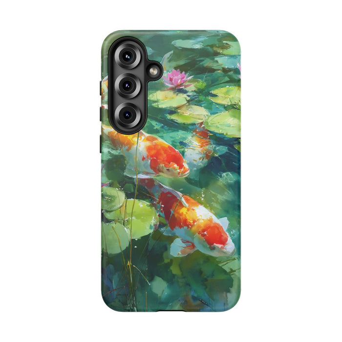 Kleurrijke Koi Karpers en Waterlelies