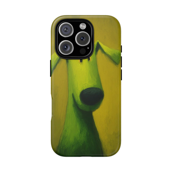 Groene Hond Mat Stevig Hoesje