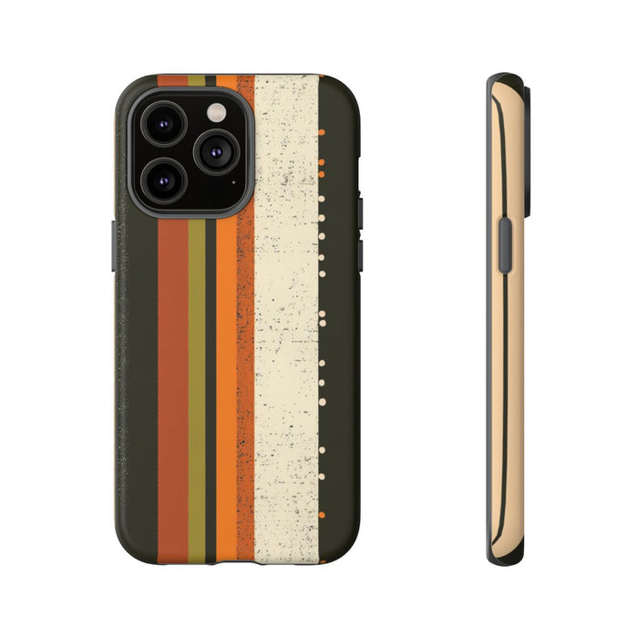 Retro Verticale Strepen en Stippenpatroon