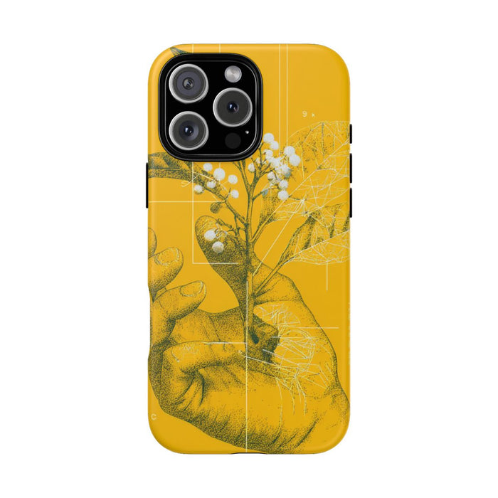 Hand met Botanische Bladeren en Bessen Illustratie
