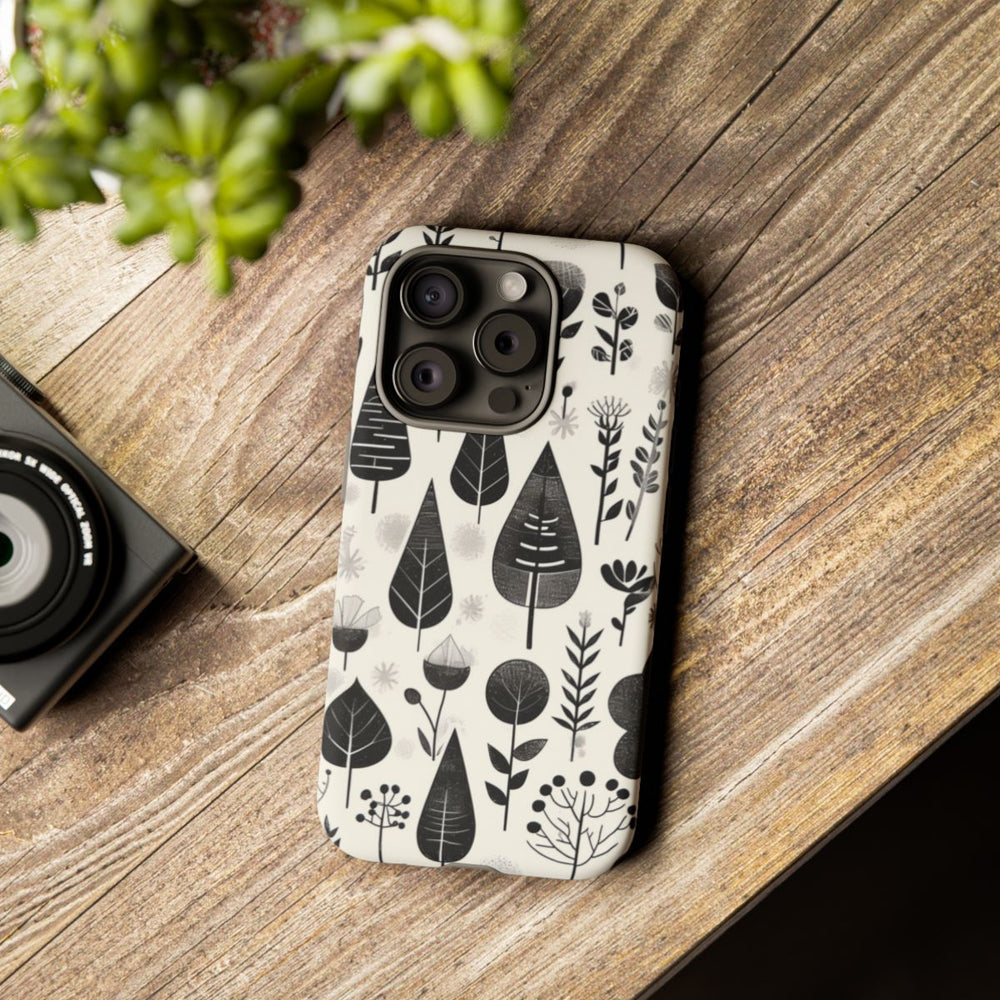 Monochroom Botanisch Patroon