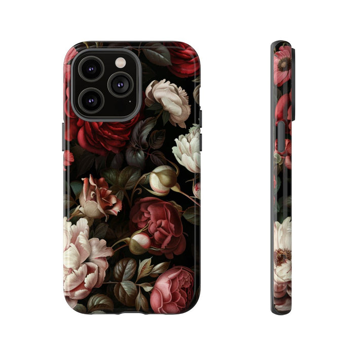 Donkere Bloemenpracht met Rozen en Pioenen