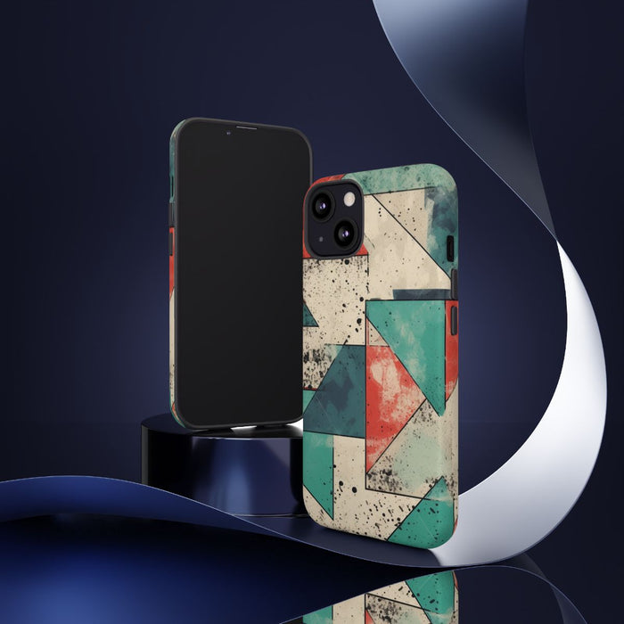 Abstract Geometrisch Patroon in Gedempte Kleuren