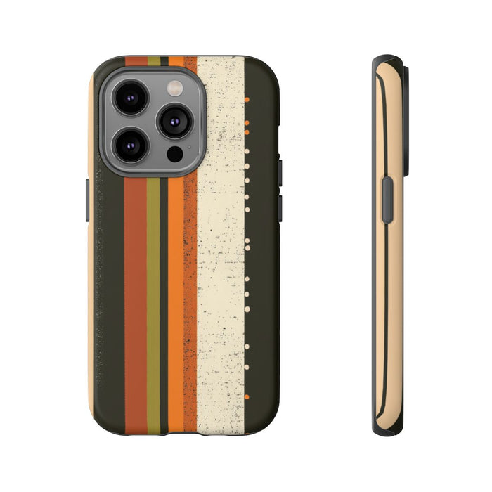 Retro Verticale Strepen en Stippenpatroon