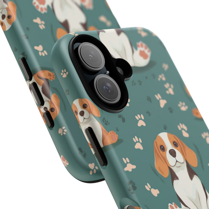 Beagles met Pootafdrukken Patroon