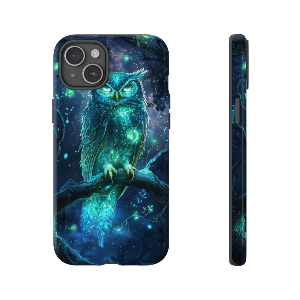 Glinsterende Mystieke Uil op Tak