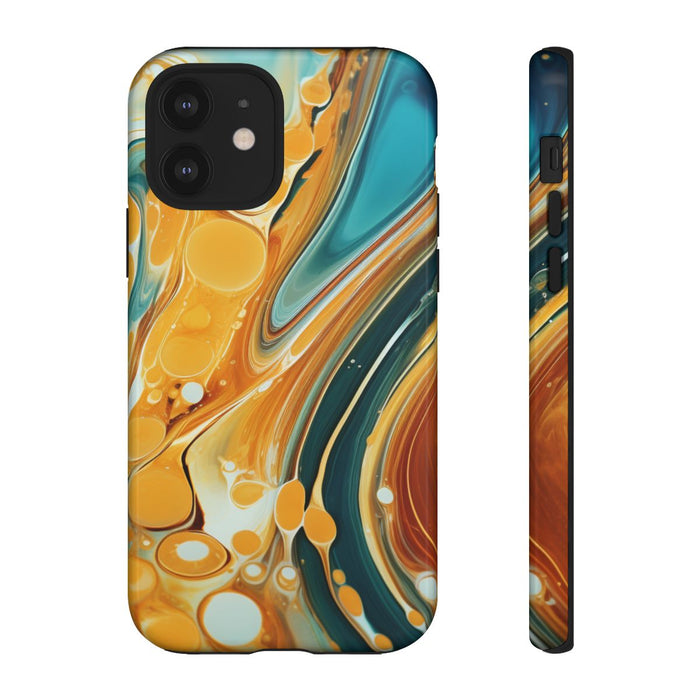 Turquoise en Honing Swirl Epoxy Patroon