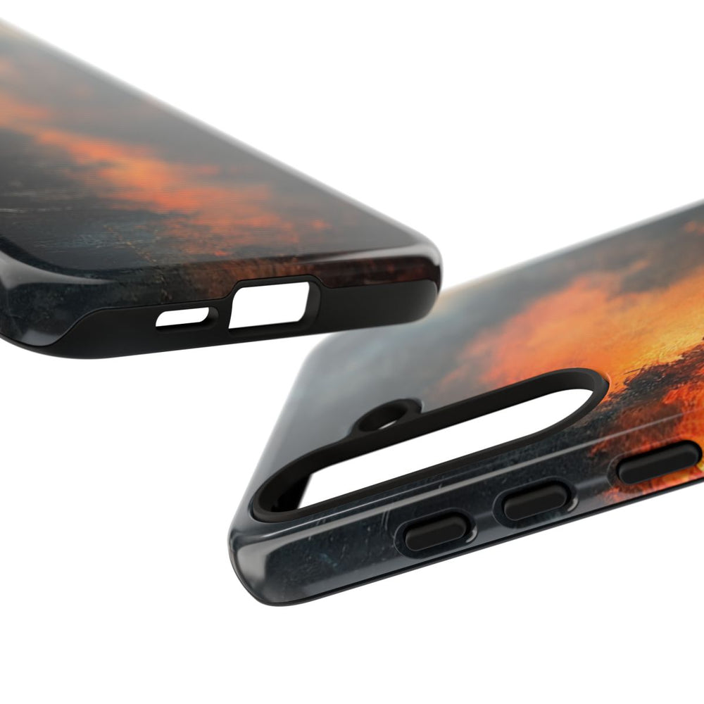 Vurige Oorlogslandschap met Rook