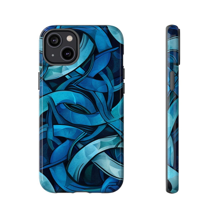 Blauw Keltisch Knoopmotief
