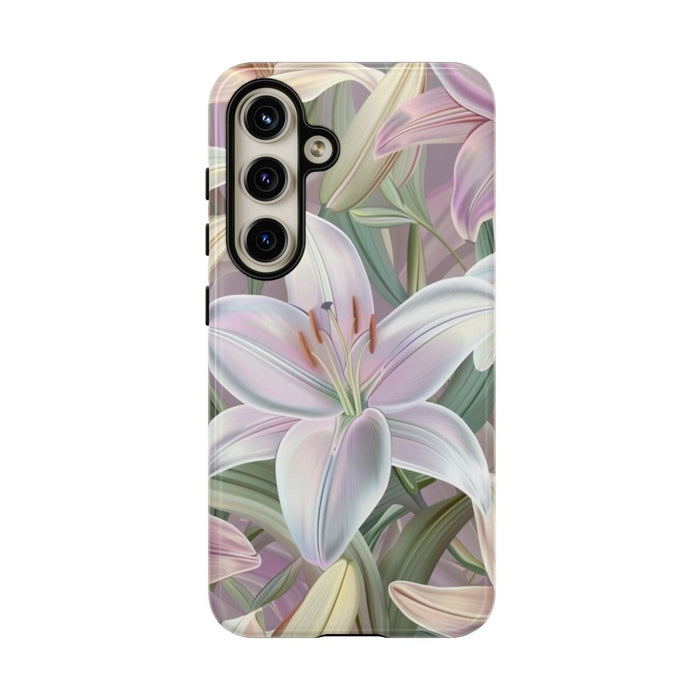 Pastelkleurige Paaslelies Bloemenpatroon