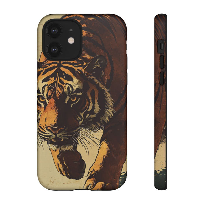 Vintage Stijl Tijgerillustratie