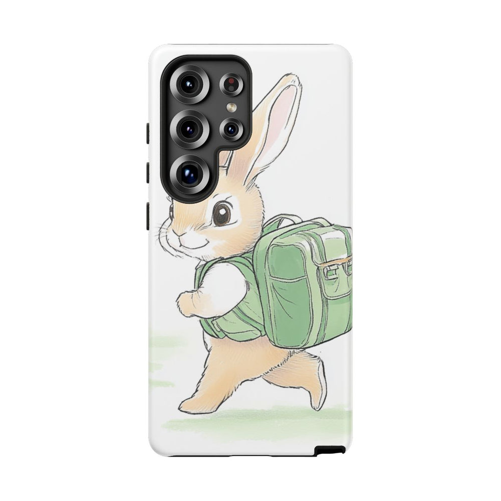 Schattig Konijntje met Groene Rugzak