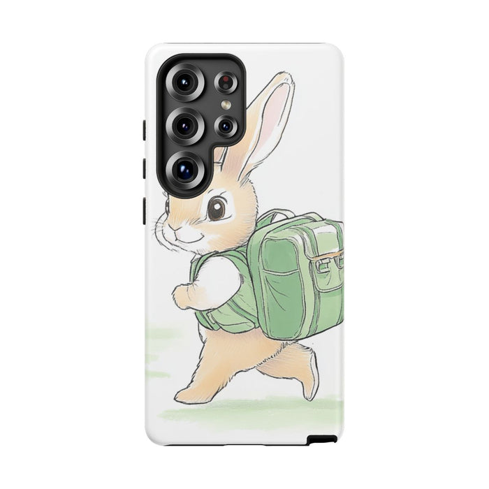 Schattig Konijntje met Groene Rugzak