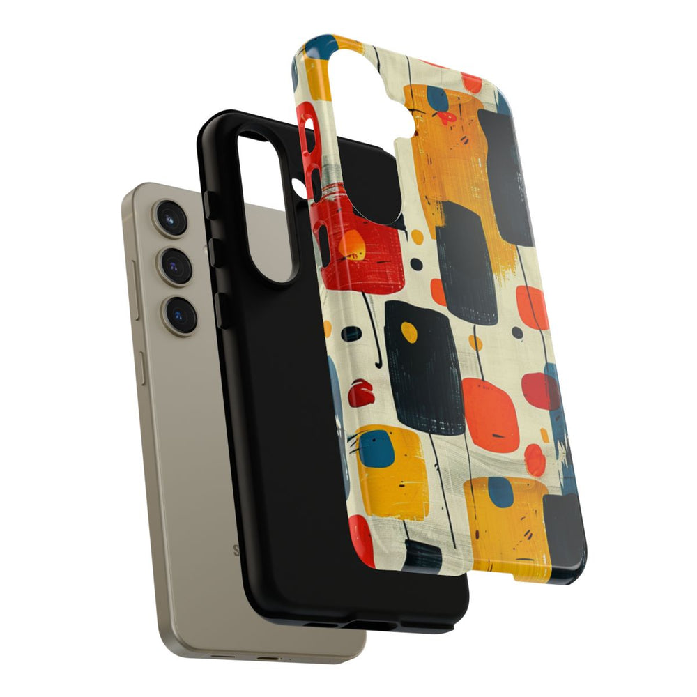 Mid-Century Abstract Geometrisch Patroon