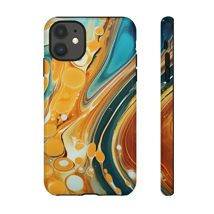 Turquoise en Honing Swirl Epoxy Patroon