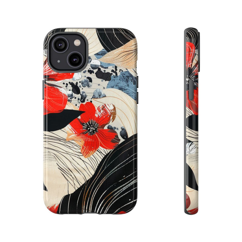 Rood Bloemen Abstract Patroon