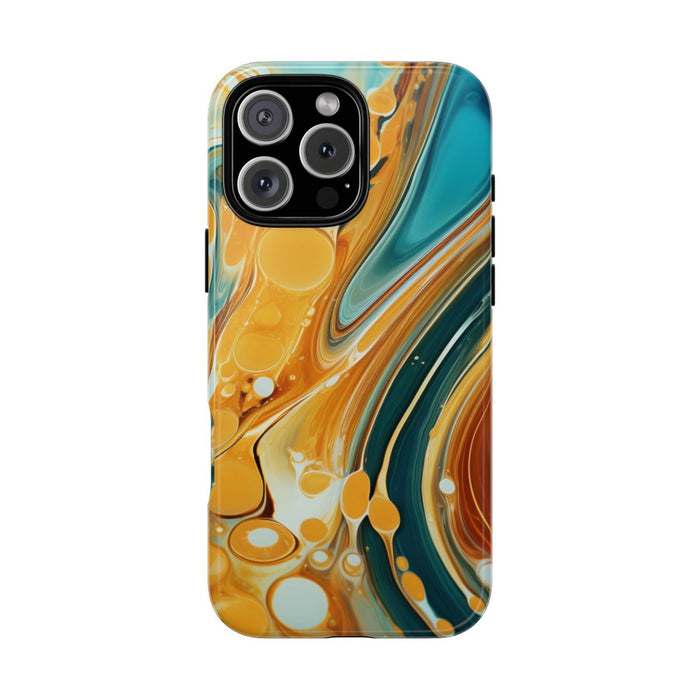 Turquoise en Honing Swirl Epoxy Patroon