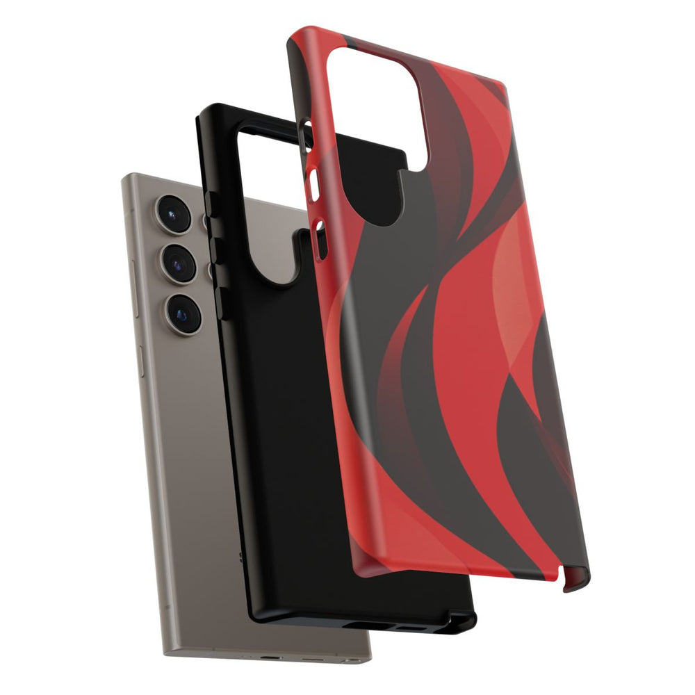 Modern Rood Golfpatroon