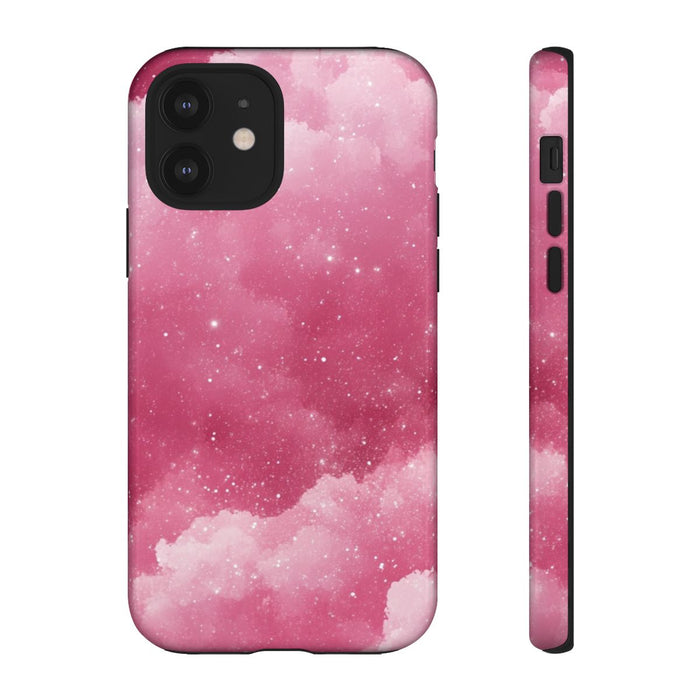 Roze Glitterwolkenstructuur