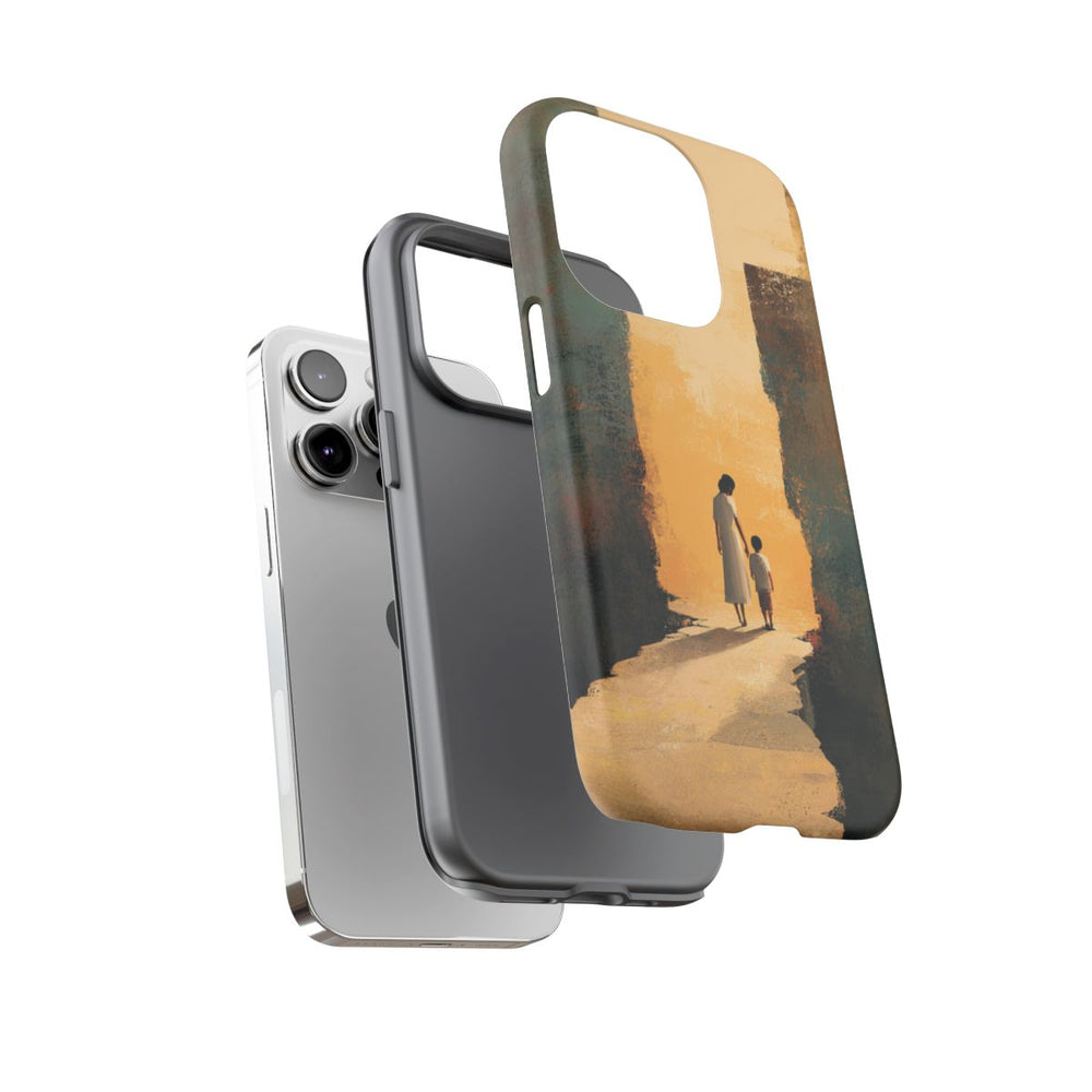 Vrouw en Kind op Gebroken Pad