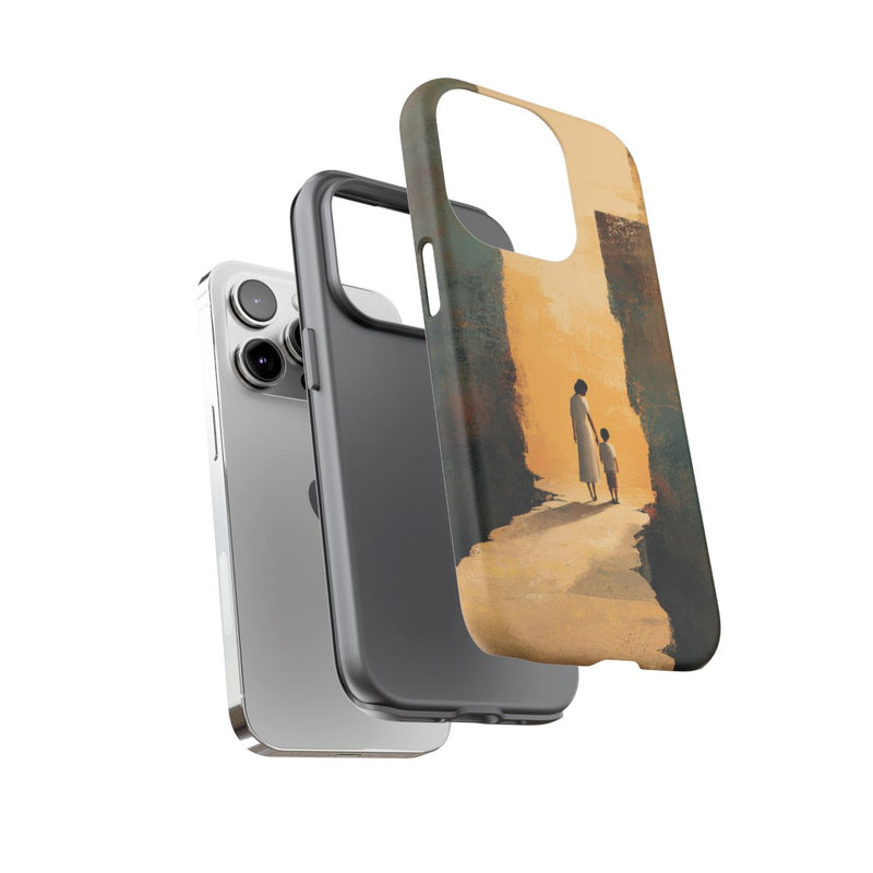 Vrouw en Kind op Gebroken Pad