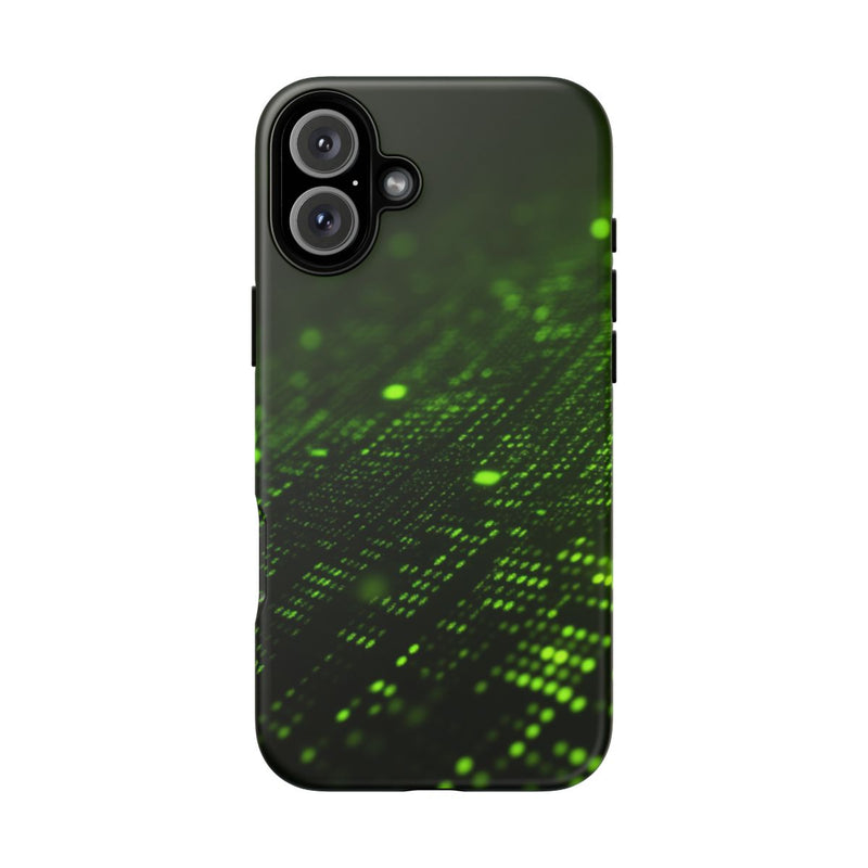 Abstract Digitaal Groen Deeltjesraster