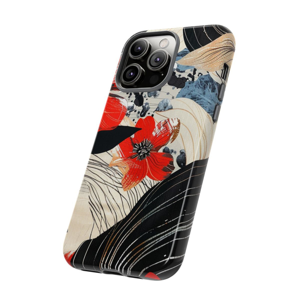 Rood Bloemen Abstract Patroon