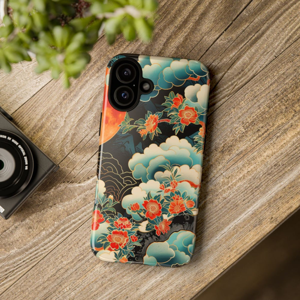 Sfeervolle Bloemrijke Maannacht met Wolken