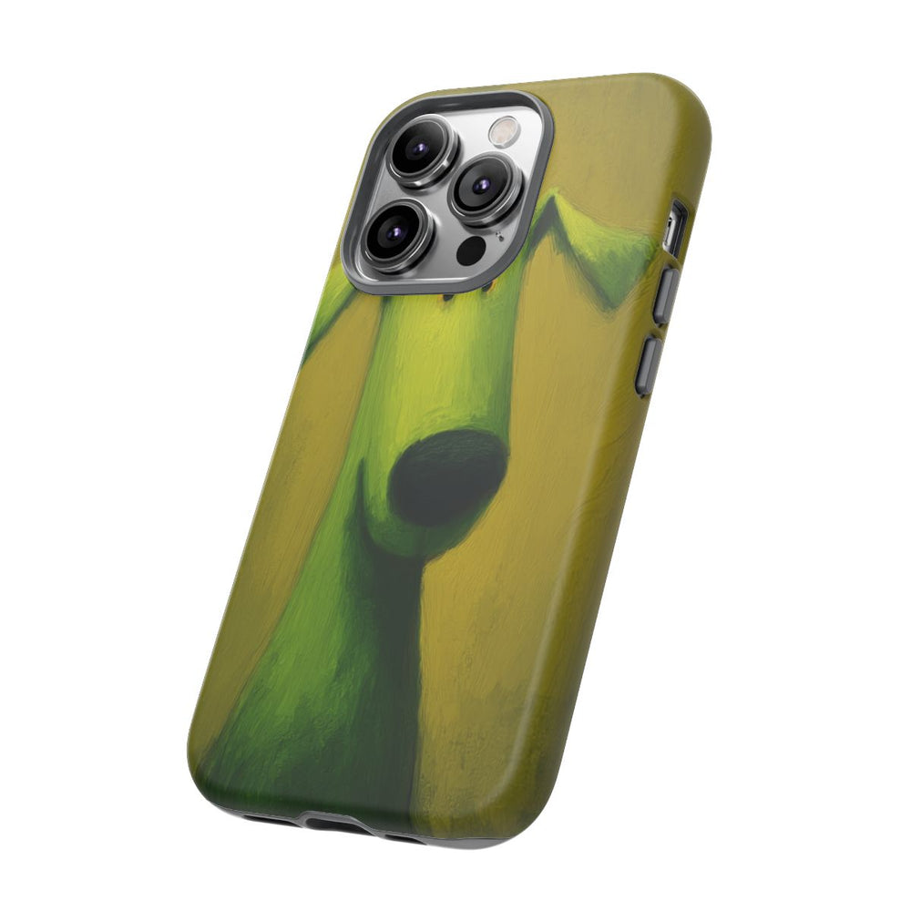 Groene Hond met Mat Effect