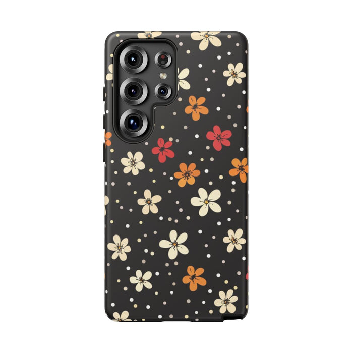 Kleine Kleurrijke Bloemen en Stippenpatroon