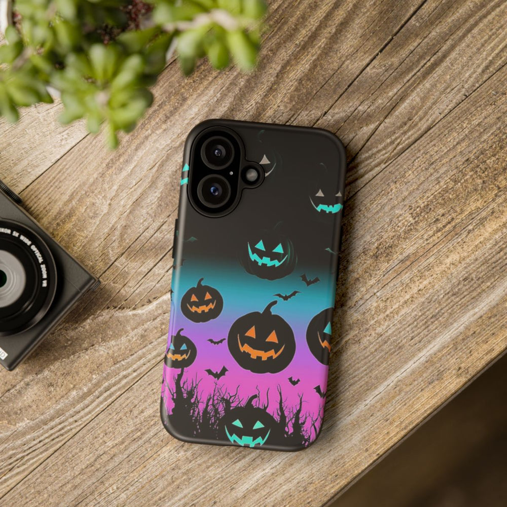 Gloeiende Halloween Pompoenen en Vleermuizen