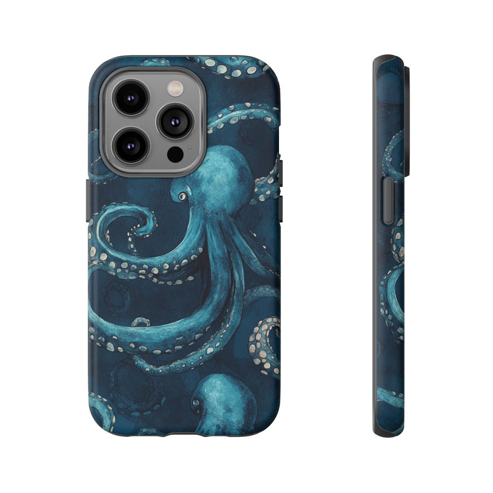 Blauw Octopus Tentakelpatroon