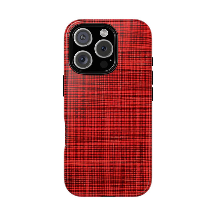 Rood Geruit Textielpatroon