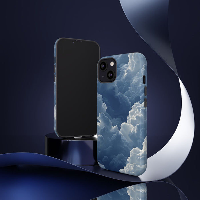 3D Blauw Wolkenpatroon