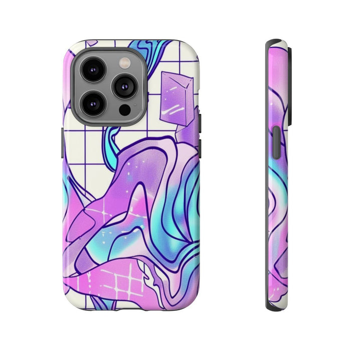 Abstract Kristal Vaporwave Patroon