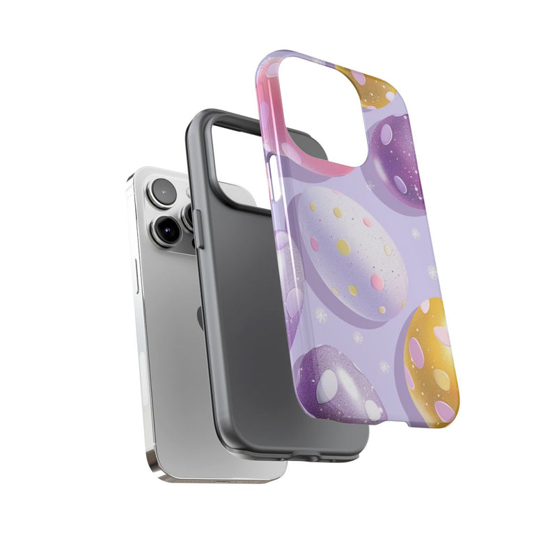 Glanzende Paaseieren met Stippenpatroon