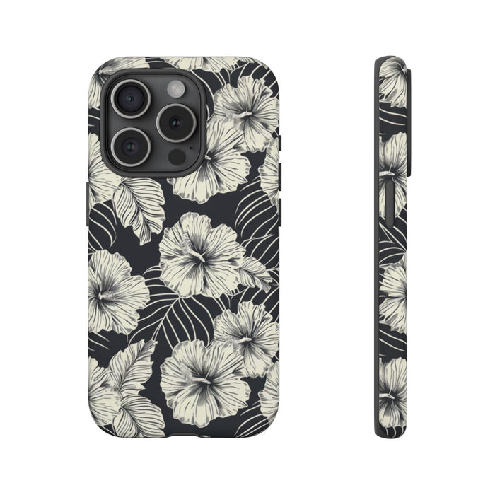 Monochroom Bloemenpatroon