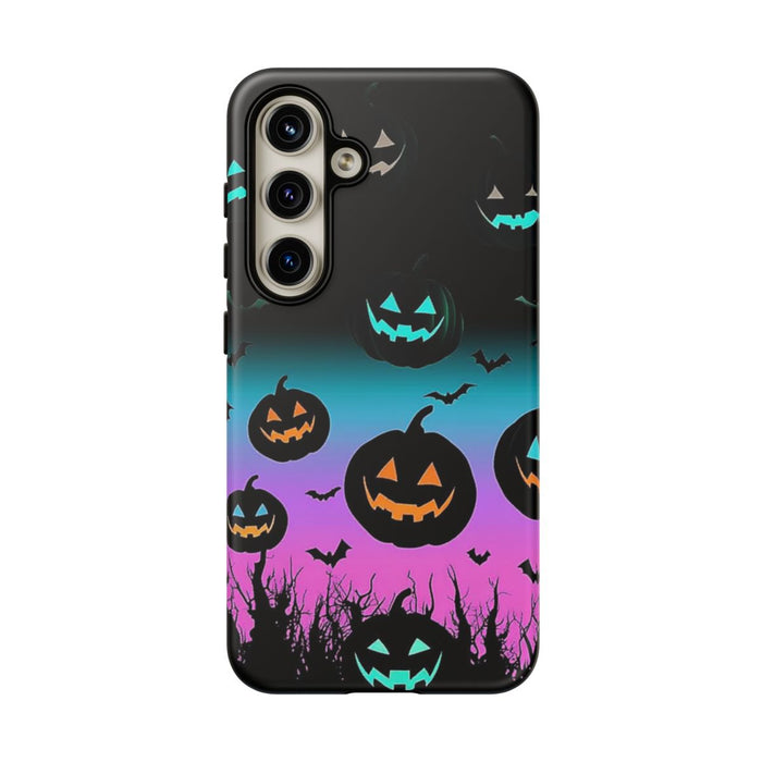 Gloeiende Halloween Pompoenen en Vleermuizen