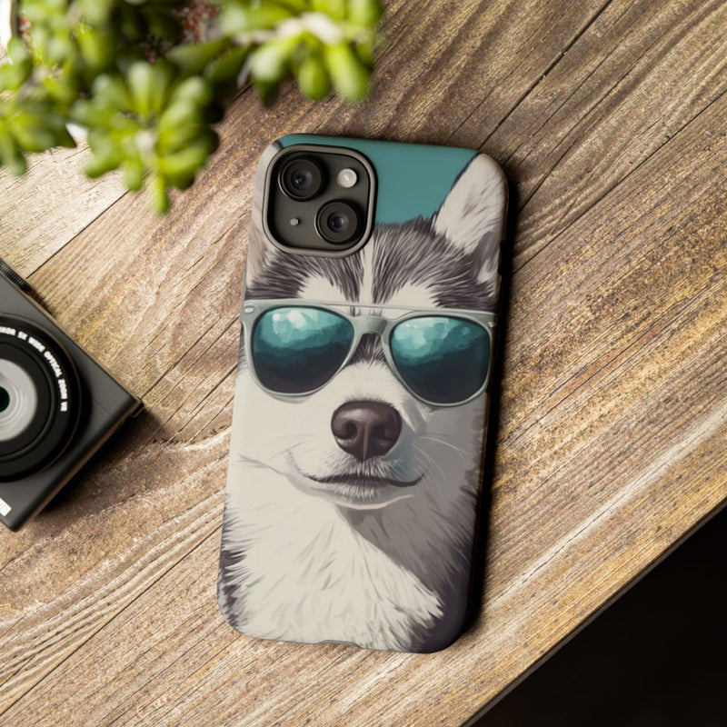 Stoere Husky met Zonnebril