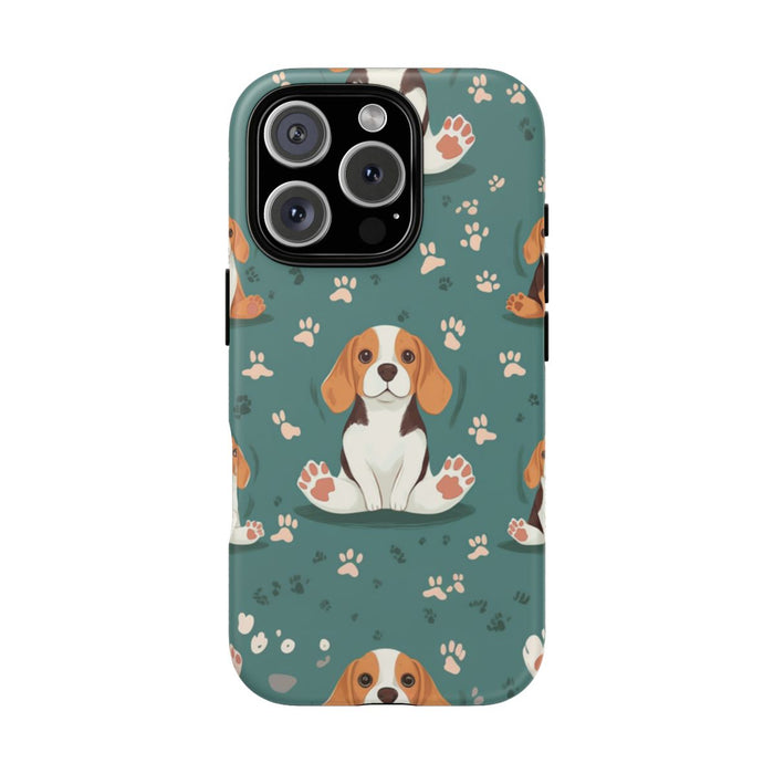 Beagles met Pootafdrukken Patroon