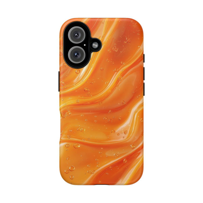 Monochrome Oranje Vloeistof Achtergrond