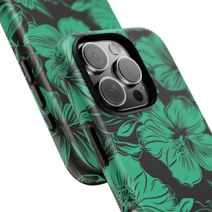 Groen Hawaïaans Bloemenpatroon