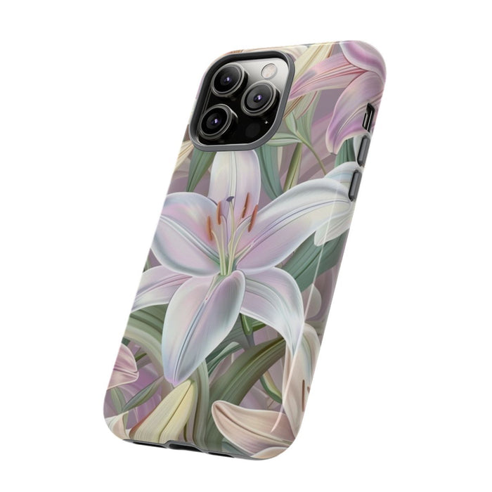 Pastelkleurige Paaslelies Bloemenpatroon