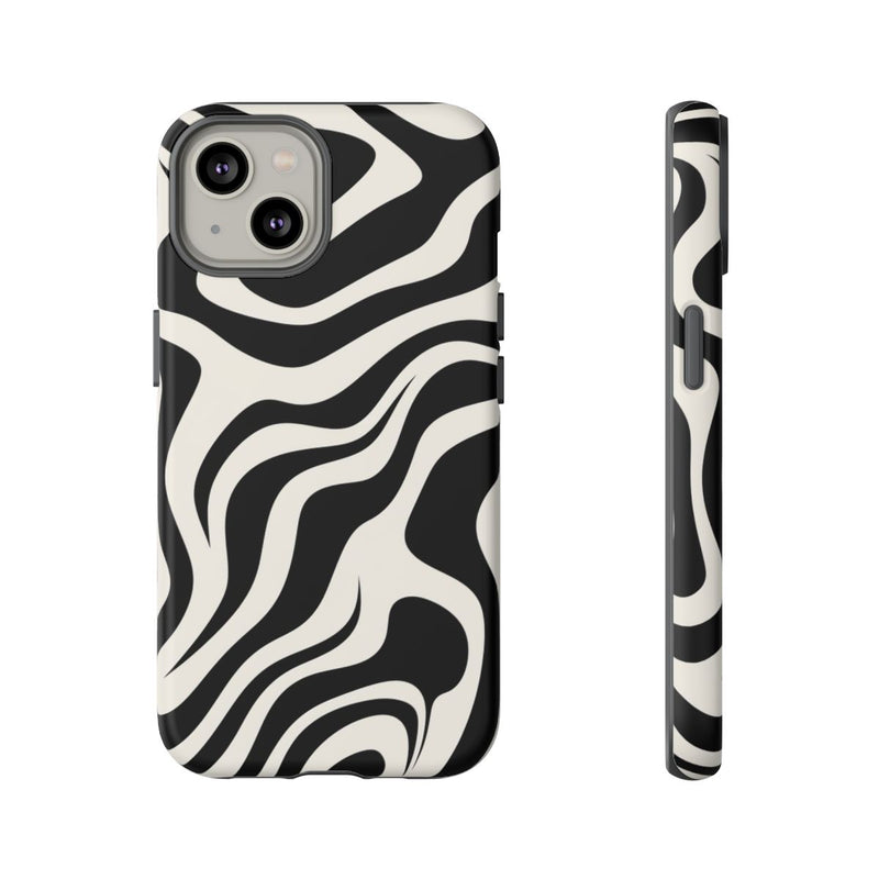 Zwart-Wit Abstract Zebra-Patroon
