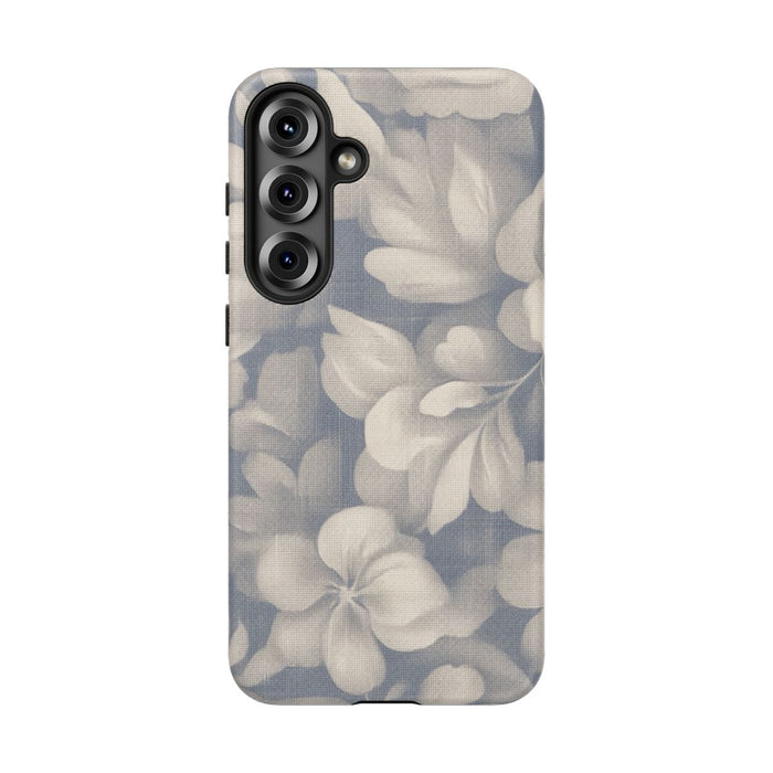 Vintage Bloemenpatroon in Blauw en Beige