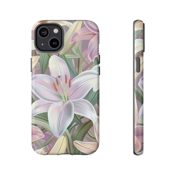Pastelkleurige Paaslelies Bloemenpatroon